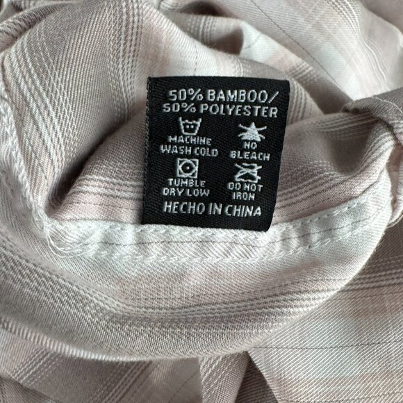 Dixxon The Alpine Shirt XL Button Front Short Sleeve Plaid Bamboo Blend TP-3496 - Picture 9 of 10